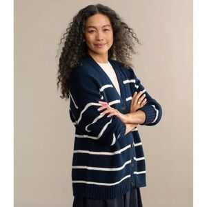 Jenni Kayne Chloe Cardigan Navy Stripe